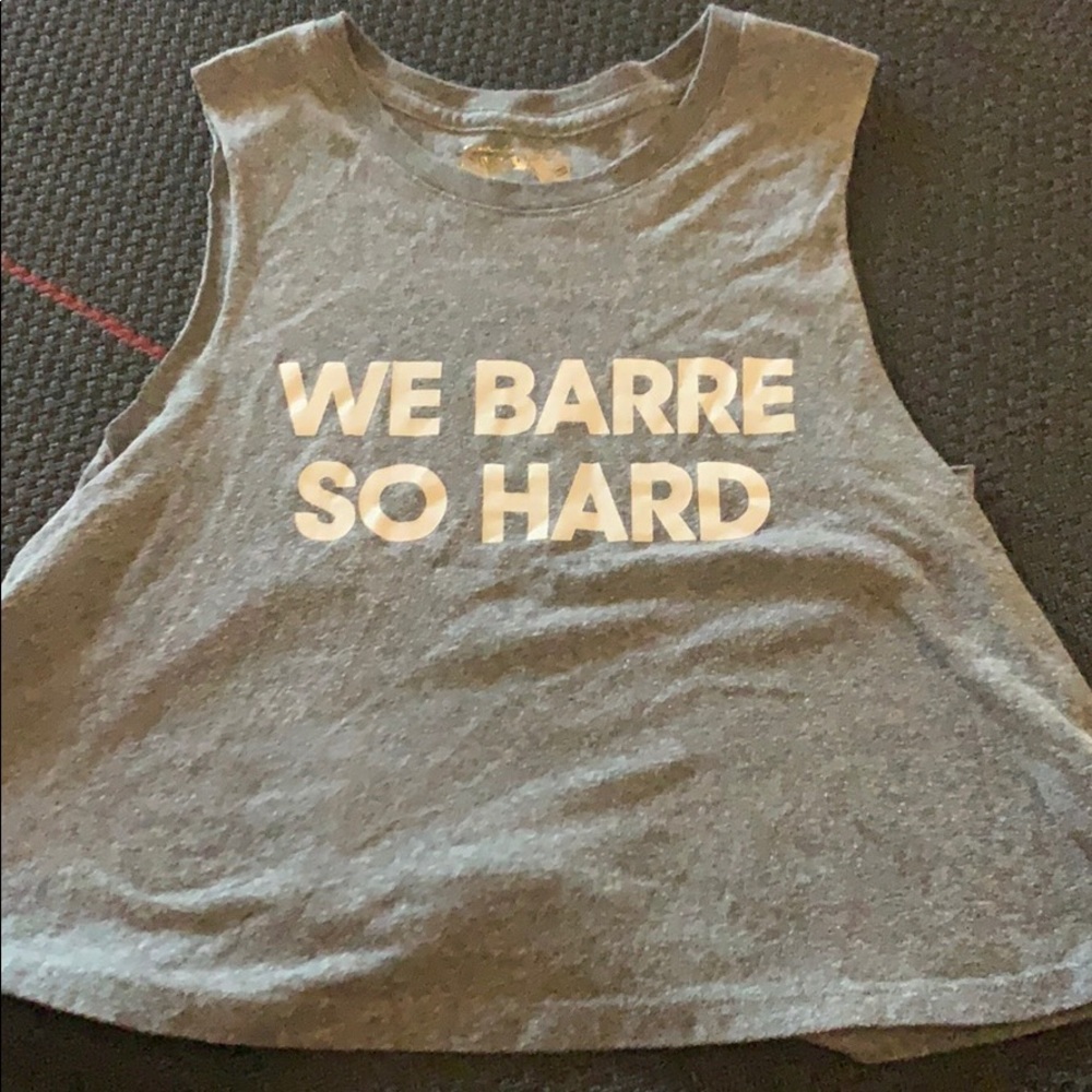 Spiritual Gangster Pure Barre - We Barre So Hard Crop